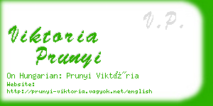 viktoria prunyi business card